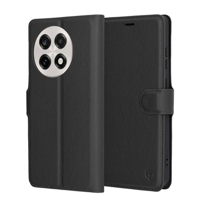 Coque pour OnePlus 13R, Techsuit, Leather Folio, Noire