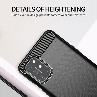 Hülle für OnePlus 9, Techsuit, Carbon, Schwarz