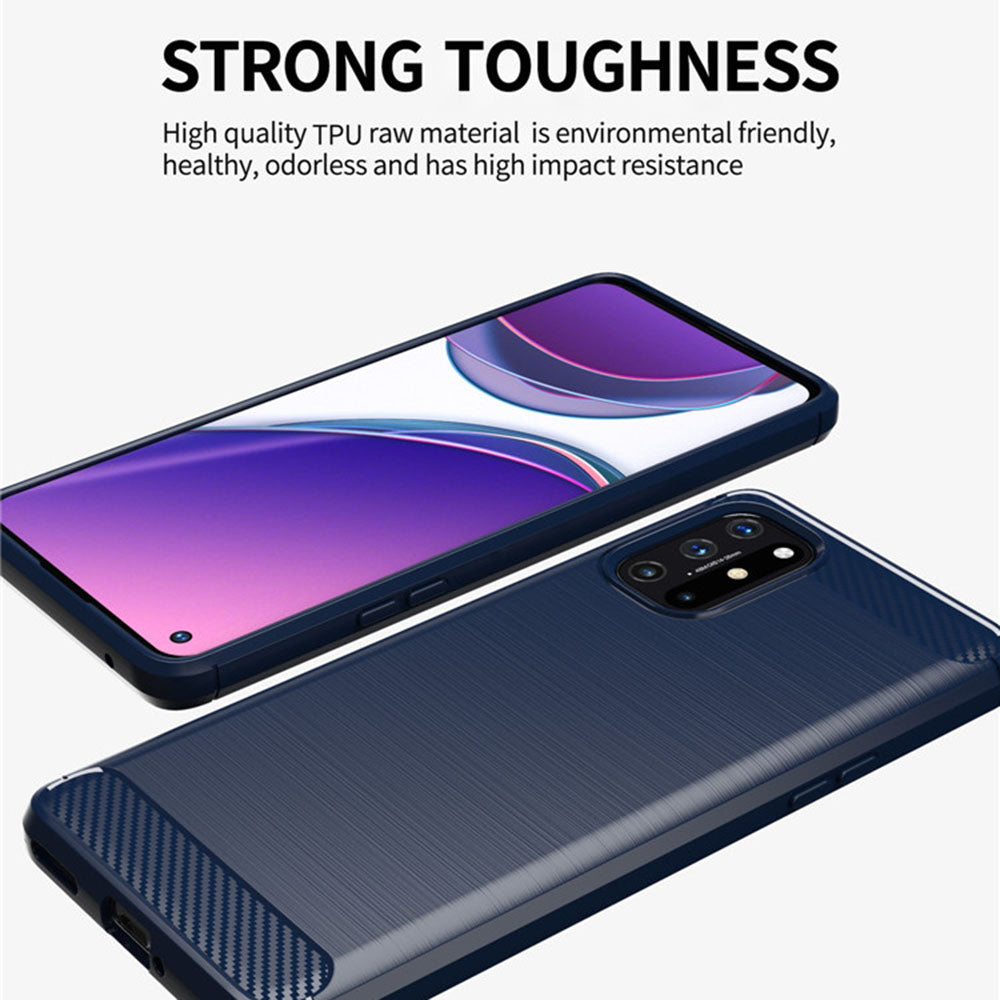 Hülle für OnePlus 9, Techsuit, Carbon, Schwarz