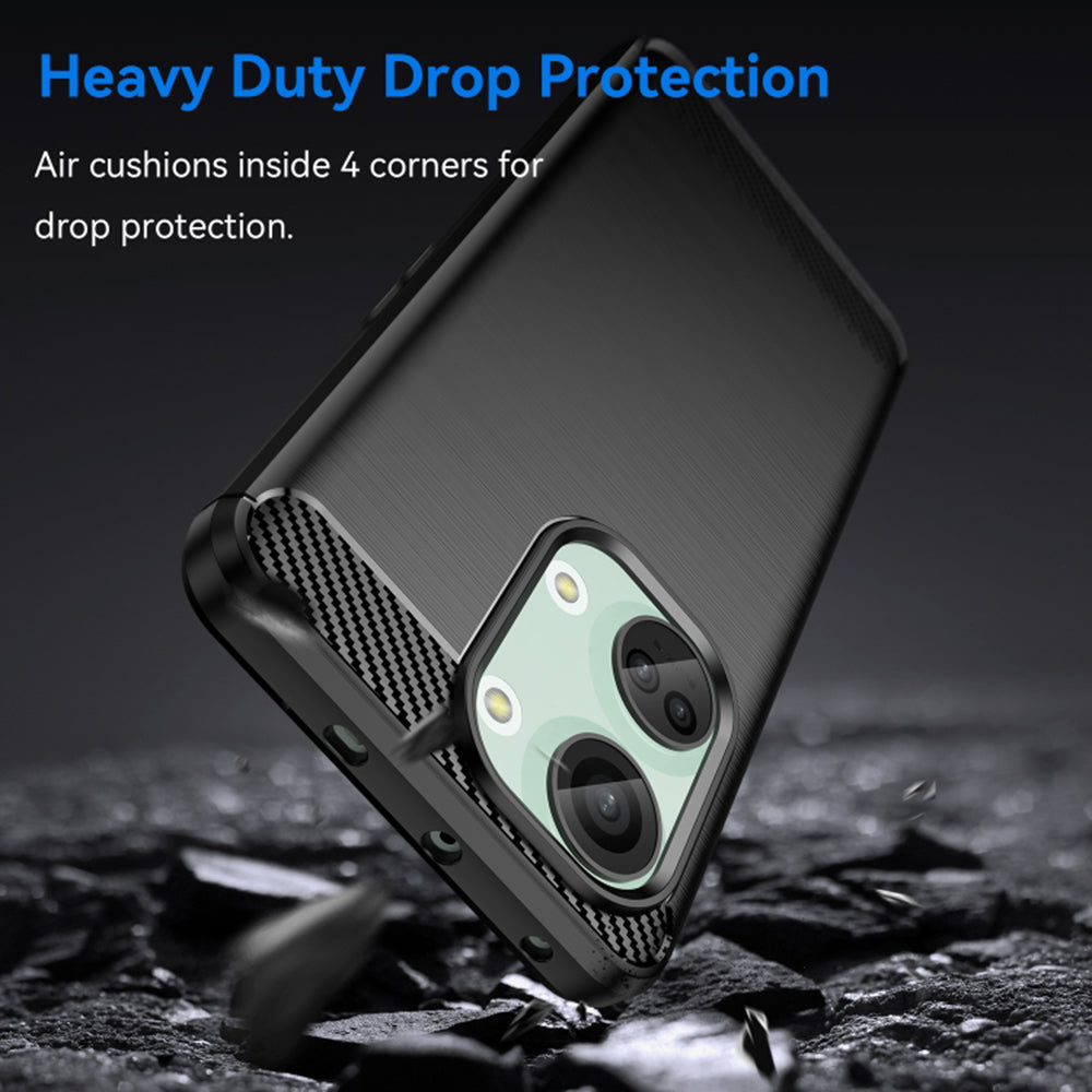 Coque pour OnePlus Nord 3, Techsuit, Carbone, Noire