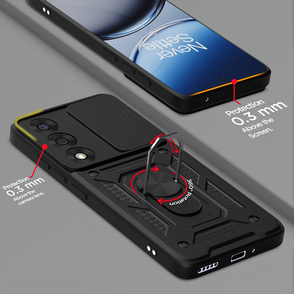 Hülle für OnePlus Nord 5, Techsuit, CamShield, Schwarz