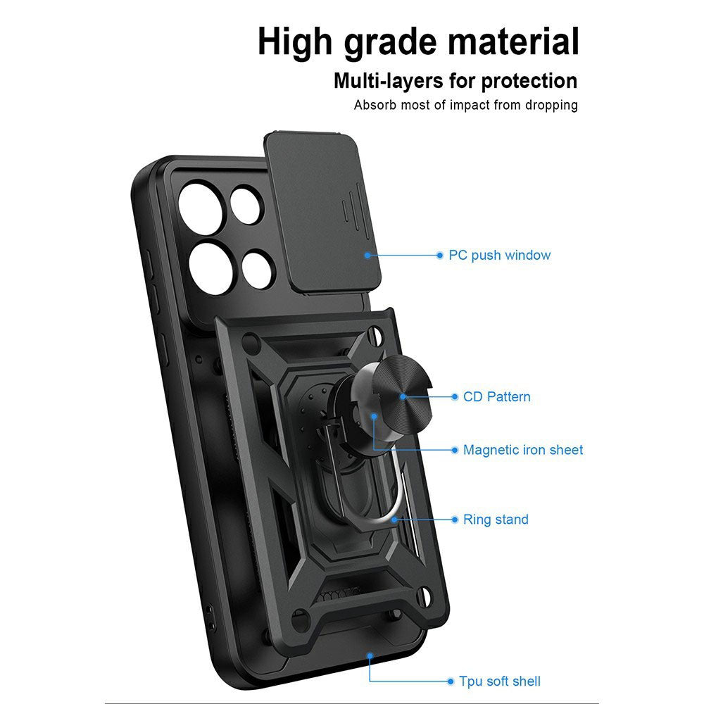 Coque pour OnePlus Nord 6, Techsuit, CamShield, Bleue