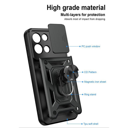Coque pour OnePlus Nord 6, Techsuit, CamShield, Bleue