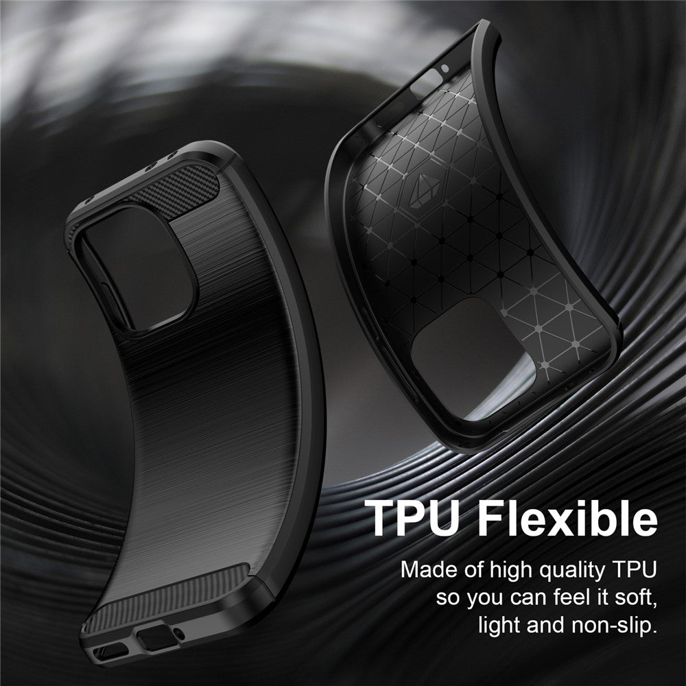 Coque pour OnePlus Nord 6, Techsuit, Carbone, Noire