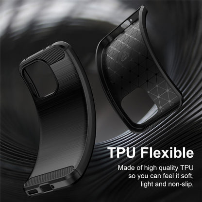 Coque pour OnePlus Nord 6, Techsuit, Carbone, Noire