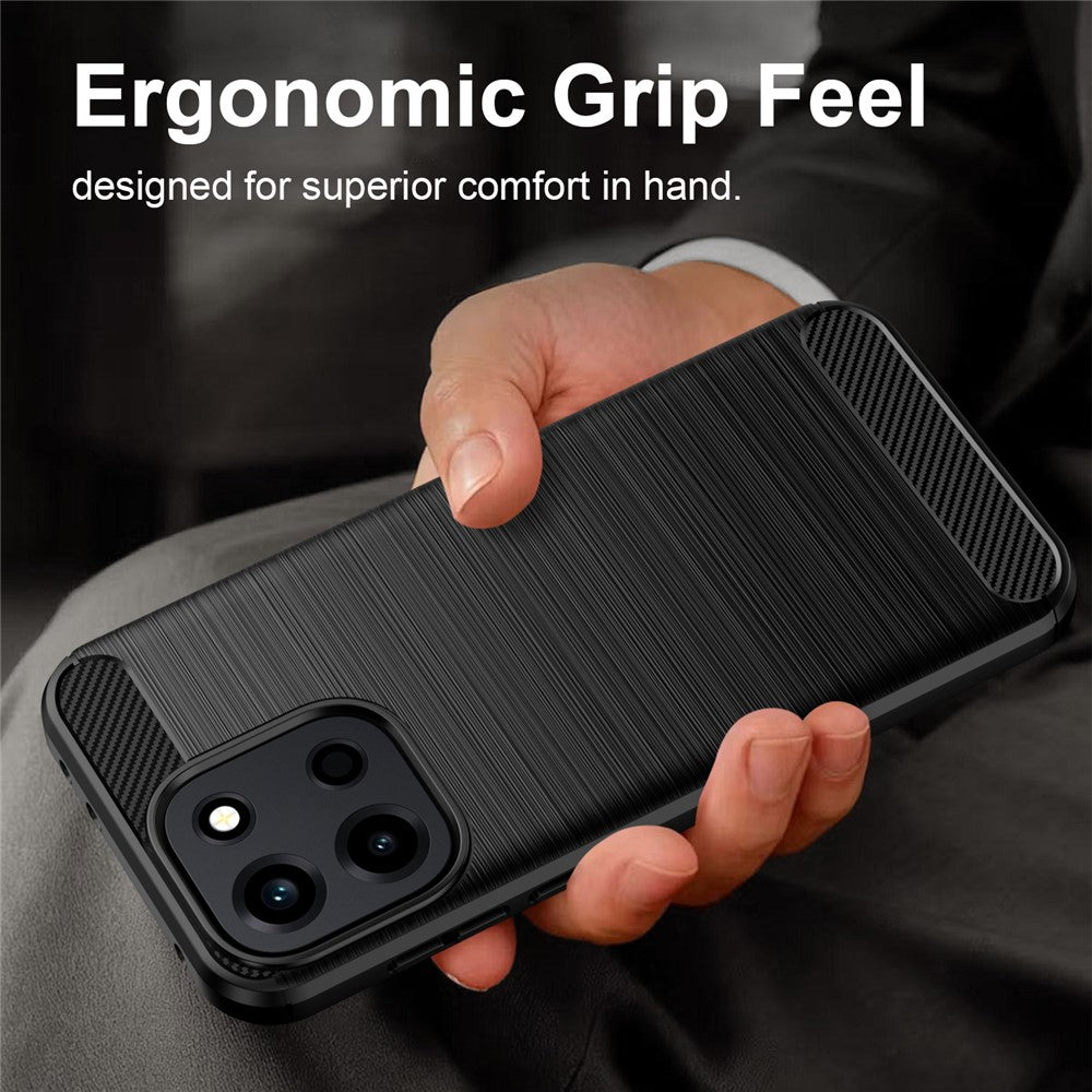 Coque pour OnePlus Nord 6, Techsuit, Carbone, Noire