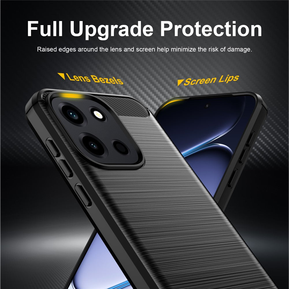 Coque pour OnePlus Nord 6, Techsuit, Carbone, Noire