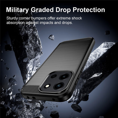 Coque pour OnePlus Nord 6, Techsuit, Carbone, Noire