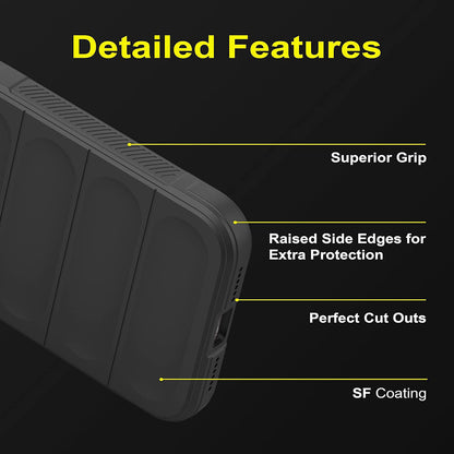 Hülle für OnePlus Nord 6, Techsuit, Magic Shield, Schwarz