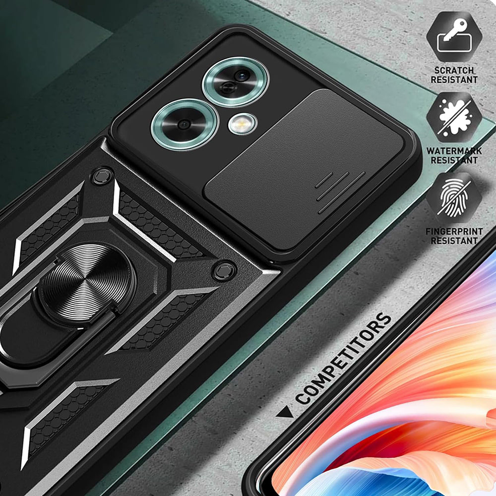 Hülle für OnePlus Nord N30 SE / Oppo A79, Techsuit, CamShield, Schwarz