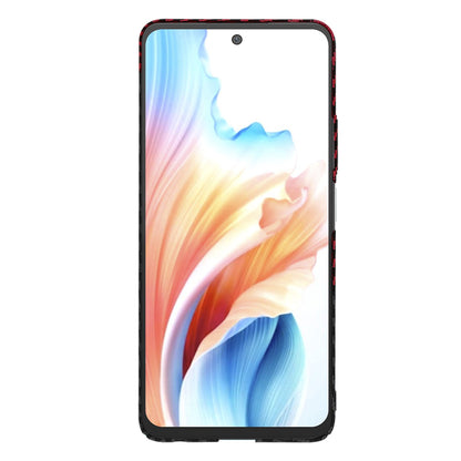 Hülle für OnePlus Nord N30 SE / Oppo A79, Techsuit, Carbonite FiberShell, Schwarz Rot
