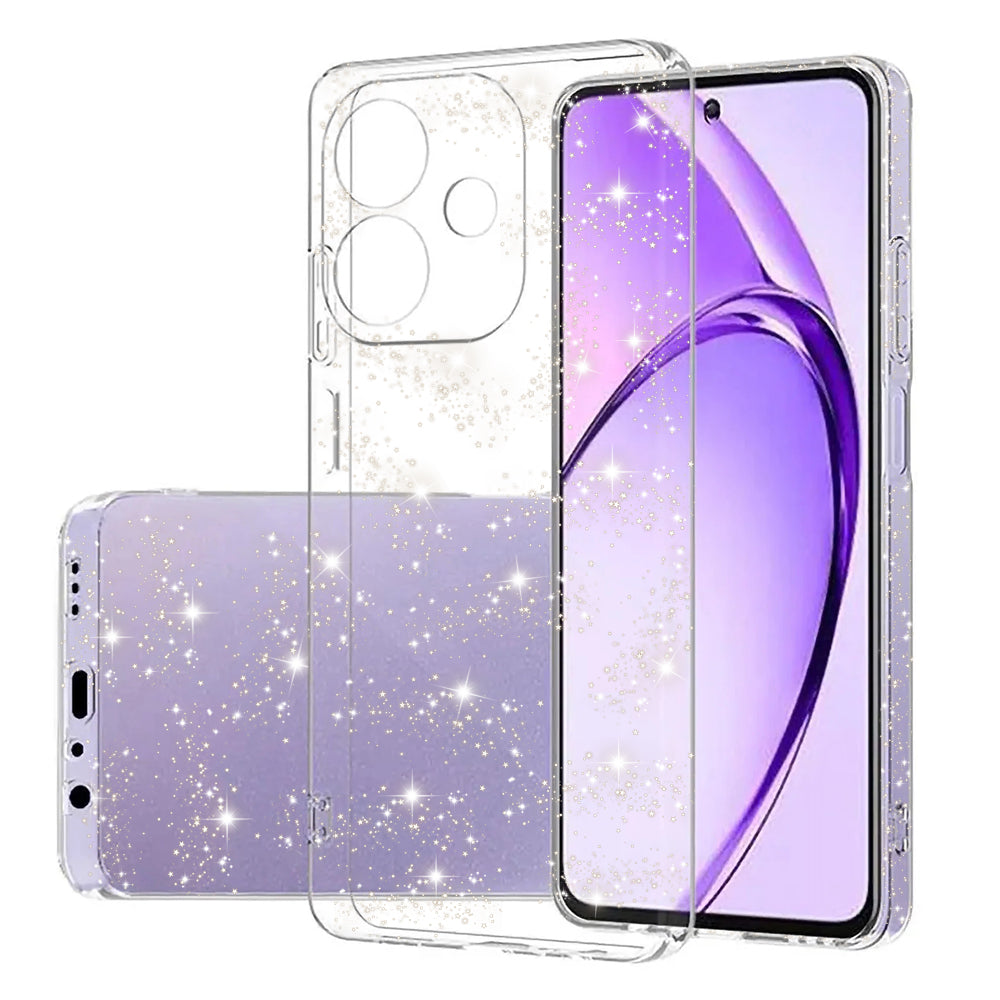 Étui pour Oppo A3 4G / A3 5G, Techsuit, SparkleSkin, Transparent