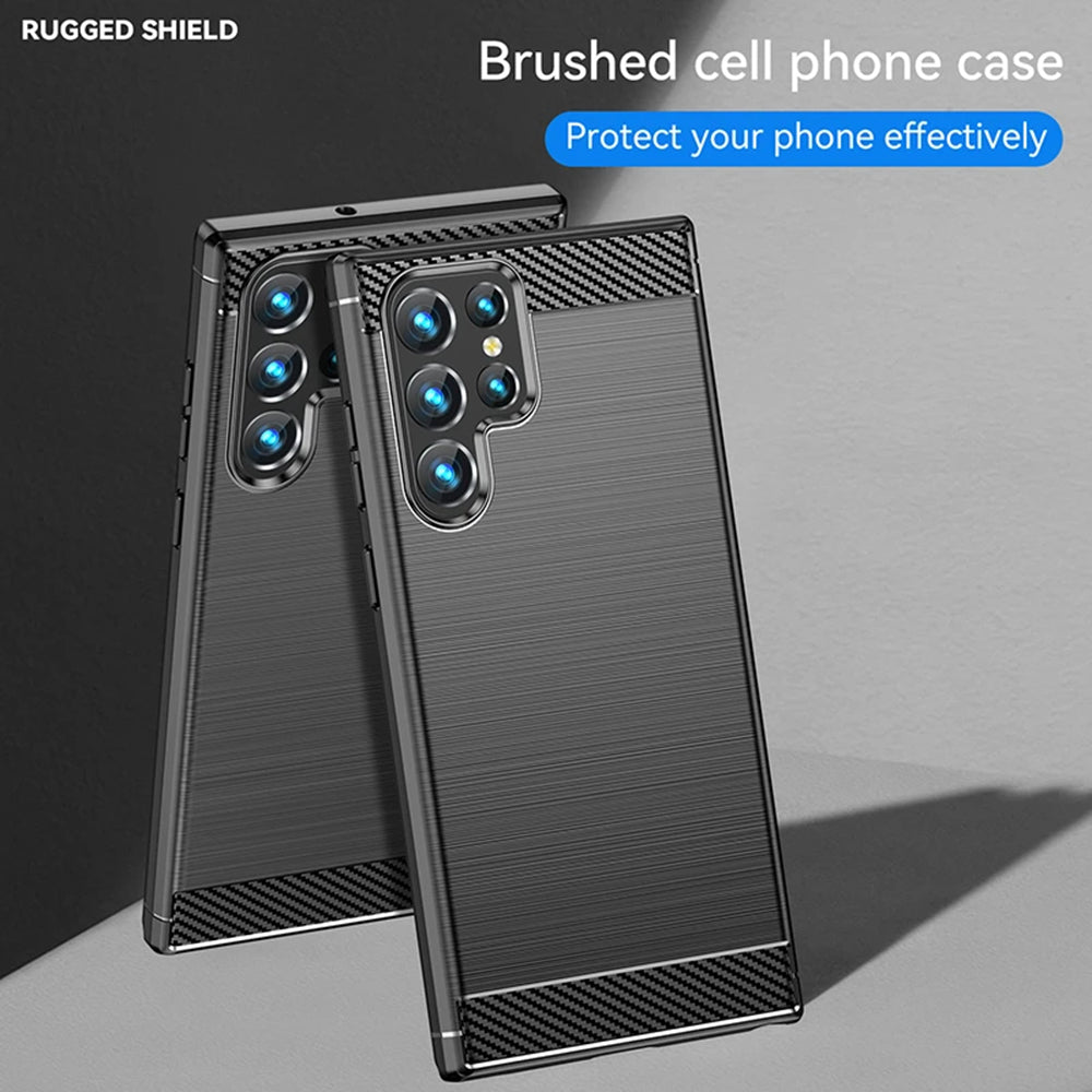 Hülle für Oppo A3 4G / A3, Techsuit, Carbon, Schwarz