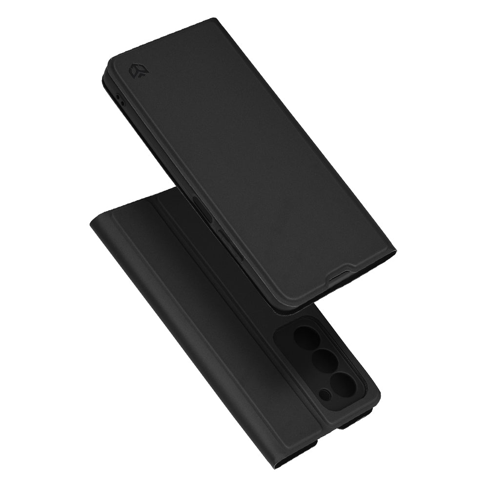 Case for Oppo A5 4G / A5 5G, Techsuit, Magskin Book, Black