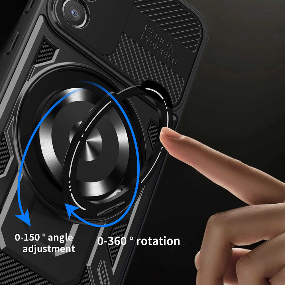 Hülle für Oppo A5 4G / A5 5G, Techsuit, RuggedCam, Schwarz