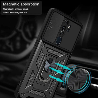 Hülle für Oppo A5 4G, Techsuit, CamShield, Schwarz