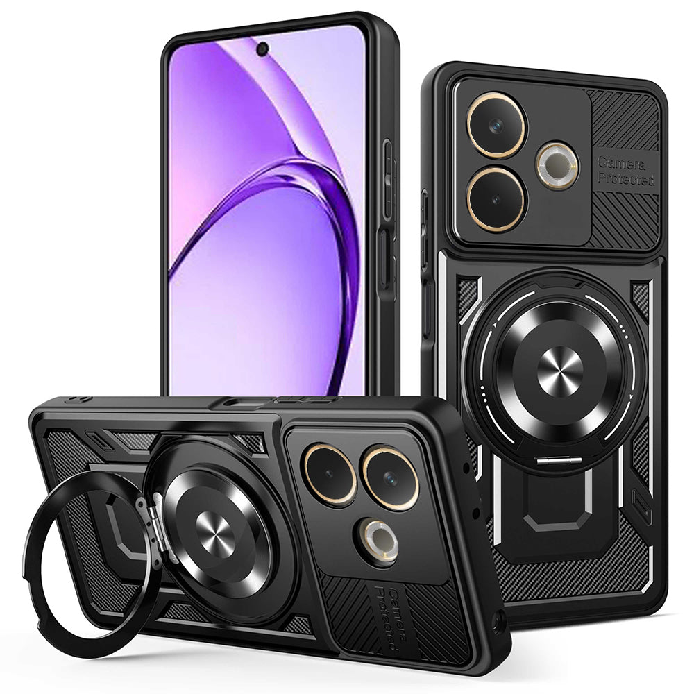 Coque pour Oppo A5 Pro 4G / A5 Pro, Techsuit, RuggedCam, Noire