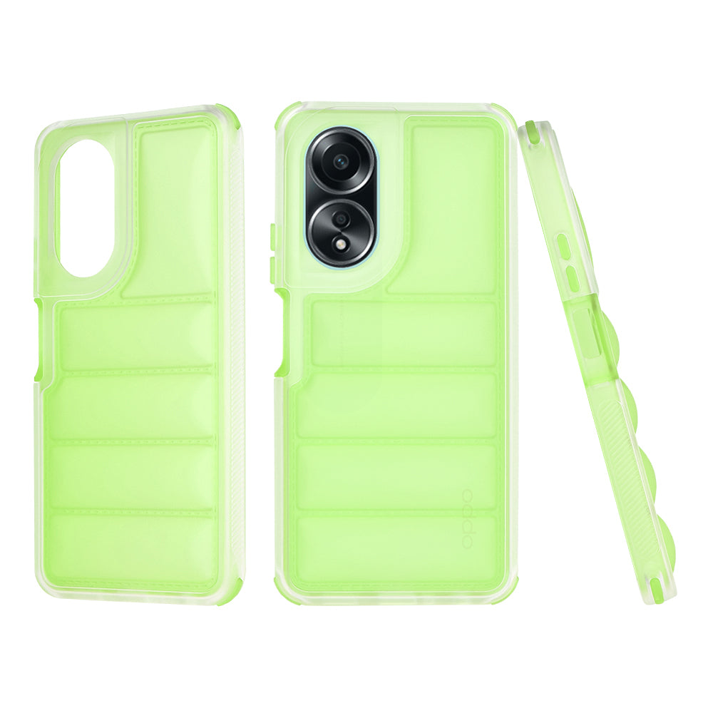 Coque pour Oppo A58 4G, Techsuit, Wave Shield, Vert