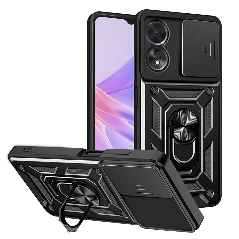 Coque pour Oppo A58 5G / A78 5G, Techsuit, CamShield, Noire