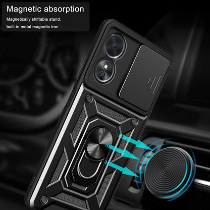 Coque pour Oppo A58 5G / A78 5G, Techsuit, CamShield, Noire
