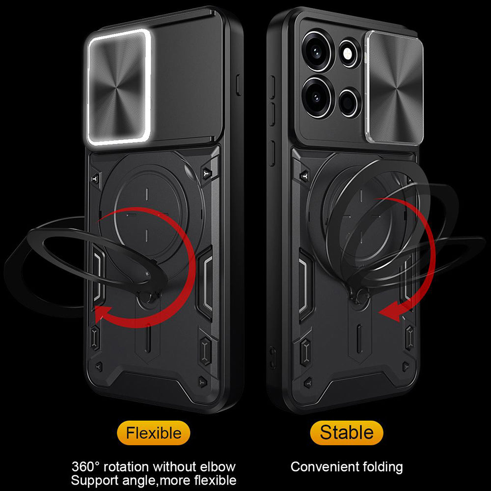 Coque pour Oppo A6 Pro 5G / A6 Pro 4G, Techsuit, CamGuard Pro, Rose Doré