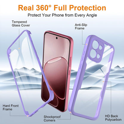 Coque pour Oppo A6 Pro 5G / A6 Pro 4G, Techsuit, ColorVerse 360, Violet