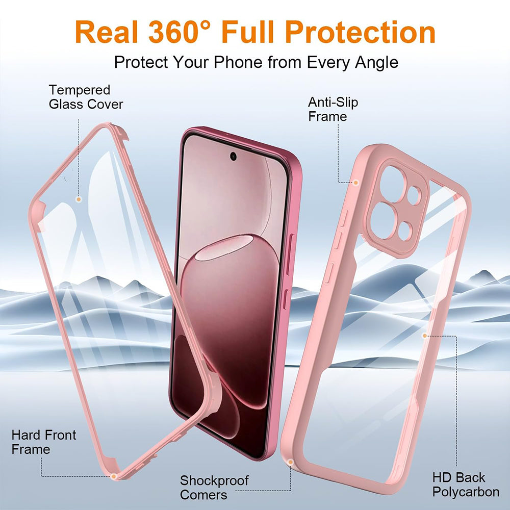 Coque pour Oppo A6 Pro 5G / A6 Pro 4G, Techsuit, ColorVerse 360, Rose