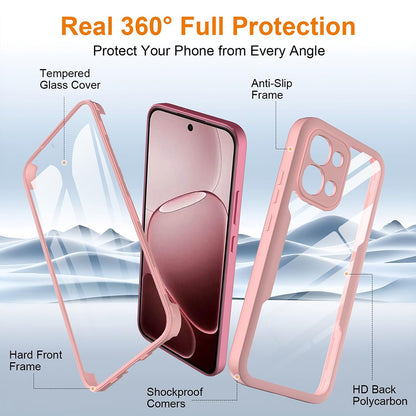 Coque pour Oppo A6 Pro 5G / A6 Pro 4G, Techsuit, ColorVerse 360, Rose