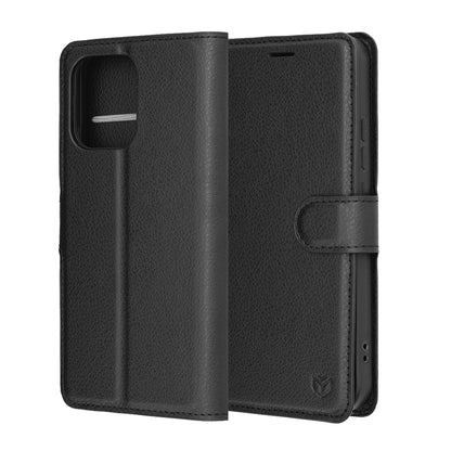 Étui pour Oppo A6 Pro 5G / A6 Pro 4G, Techsuit, Leather Folio, Noir