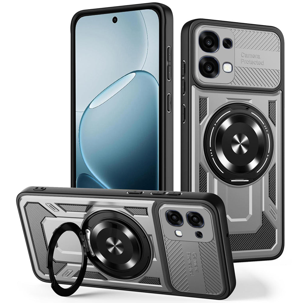 Coque pour Oppo A6 Pro 5G / A6 Pro 4G, Techsuit, RuggedCam, Gris