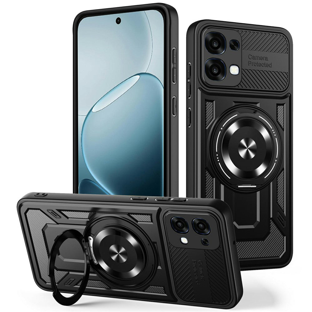 Étui pour Oppo A6 Pro 5G / A6 Pro 4G, Techsuit, RuggedCam, Noir