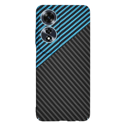 Hülle für Oppo A60, Techsuit, Carbonite FiberShell, Schwarz Blau