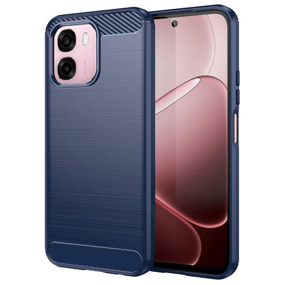 Coque pour Oppo A6k 4G / A6x 4G / A6x / A6 4G, Techsuit, Carbone, Bleue