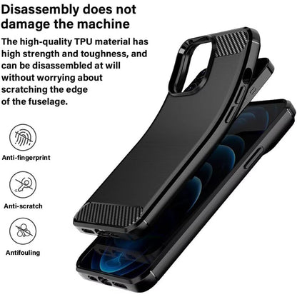 Coque pour Oppo A6k 4G / A6x 4G / A6x / A6 4G, Techsuit, Carbone, Bleue