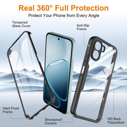 Case for Oppo A6k 4G / A6x 4G / A6x, Techsuit, ColorVerse 360, Black