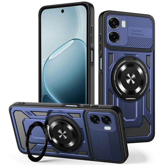Coque pour Oppo A6k 4G / A6x 4G / A6x, Techsuit, RuggedCam, Bleue