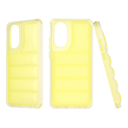 Coque pour Oppo A78 4G, Techsuit, Wave Shield, Jaune