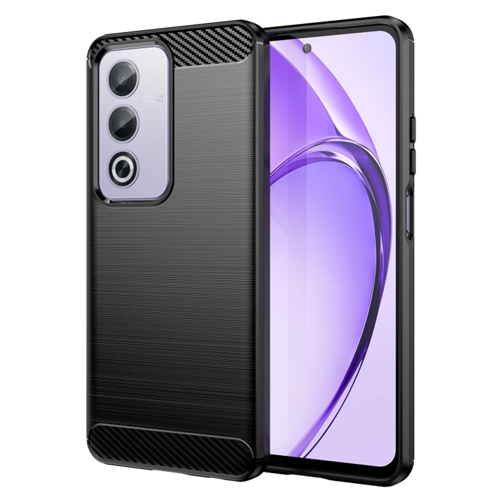 Coque pour Oppo A80, Techsuit, Carbone, Noire