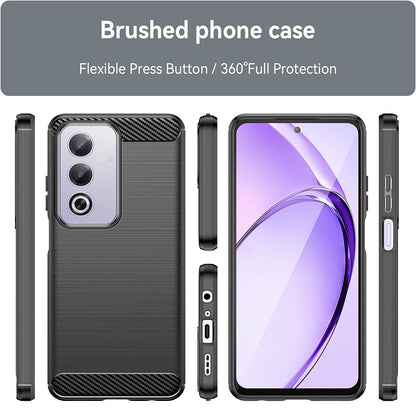 Coque pour Oppo A80, Techsuit, Carbone, Noire