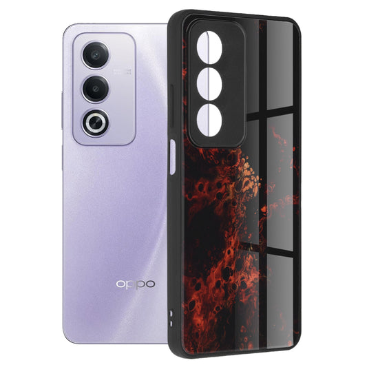 Étui pour Oppo A80, Techsuit, Glaze, Rouge