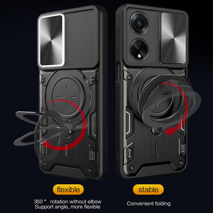Case for Oppo A98, Techsuit, CamGuard Pro, Black