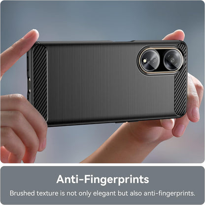 Case for Oppo A98, Techsuit, Carbon, Black