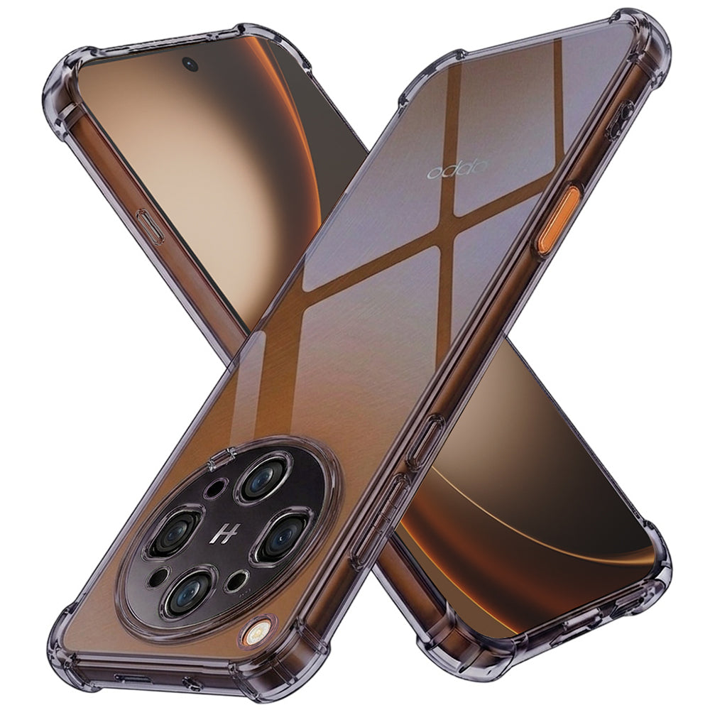 Hülle für Oppo Find X9 Ultra, Techsuit, stoßfest klar, rauchfarben