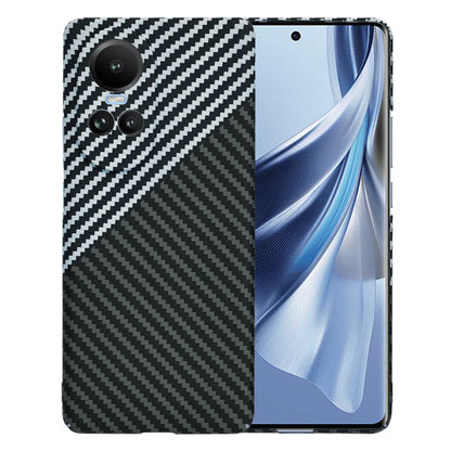 Case for Oppo Reno10 / Reno10 Pro, Techsuit, Carbonite FiberShell, Black Gray
