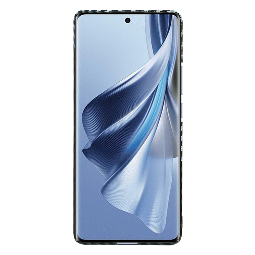 Case for Oppo Reno10 / Reno10 Pro, Techsuit, Carbonite FiberShell, Black Gray