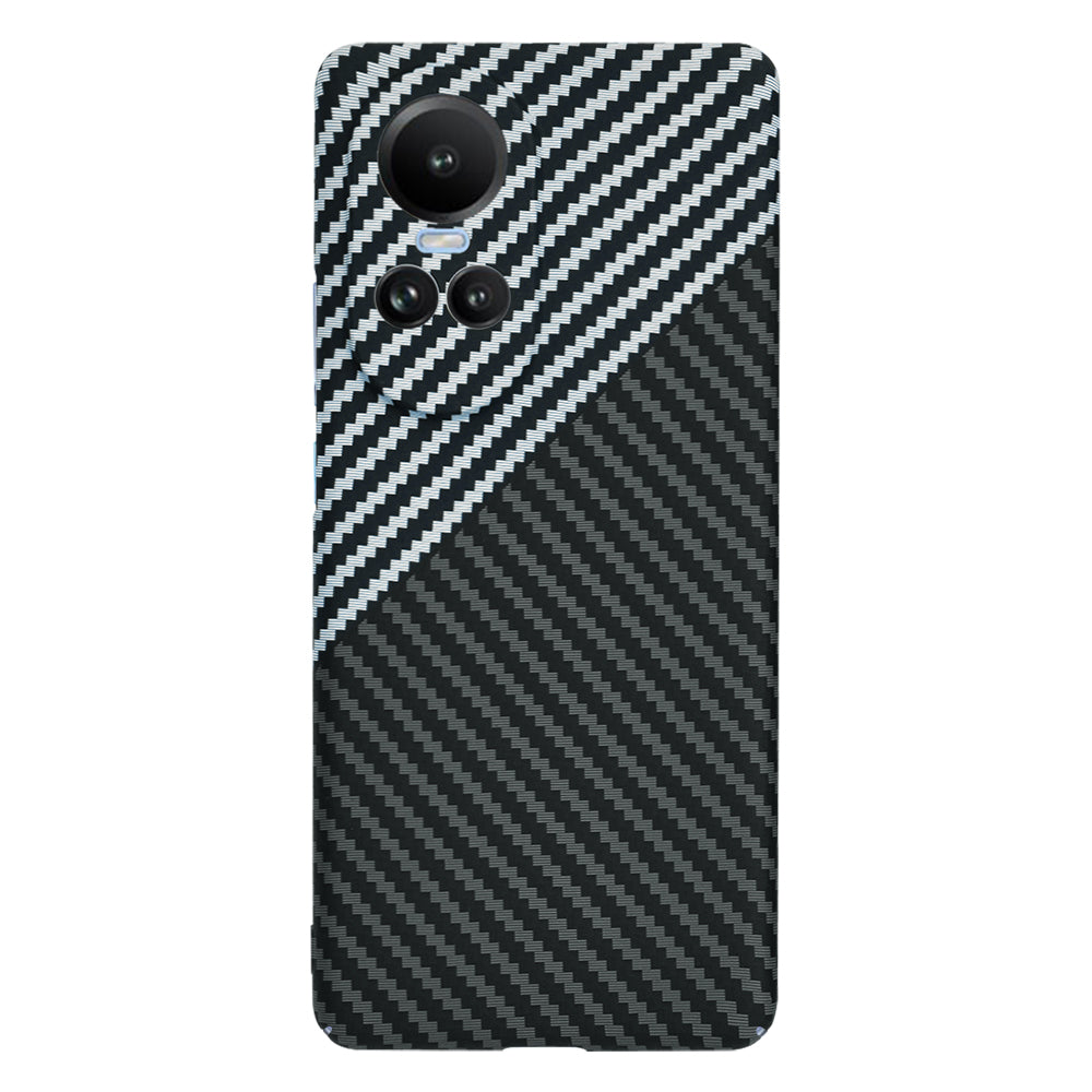 Case for Oppo Reno10 / Reno10 Pro, Techsuit, Carbonite FiberShell, Black Gray