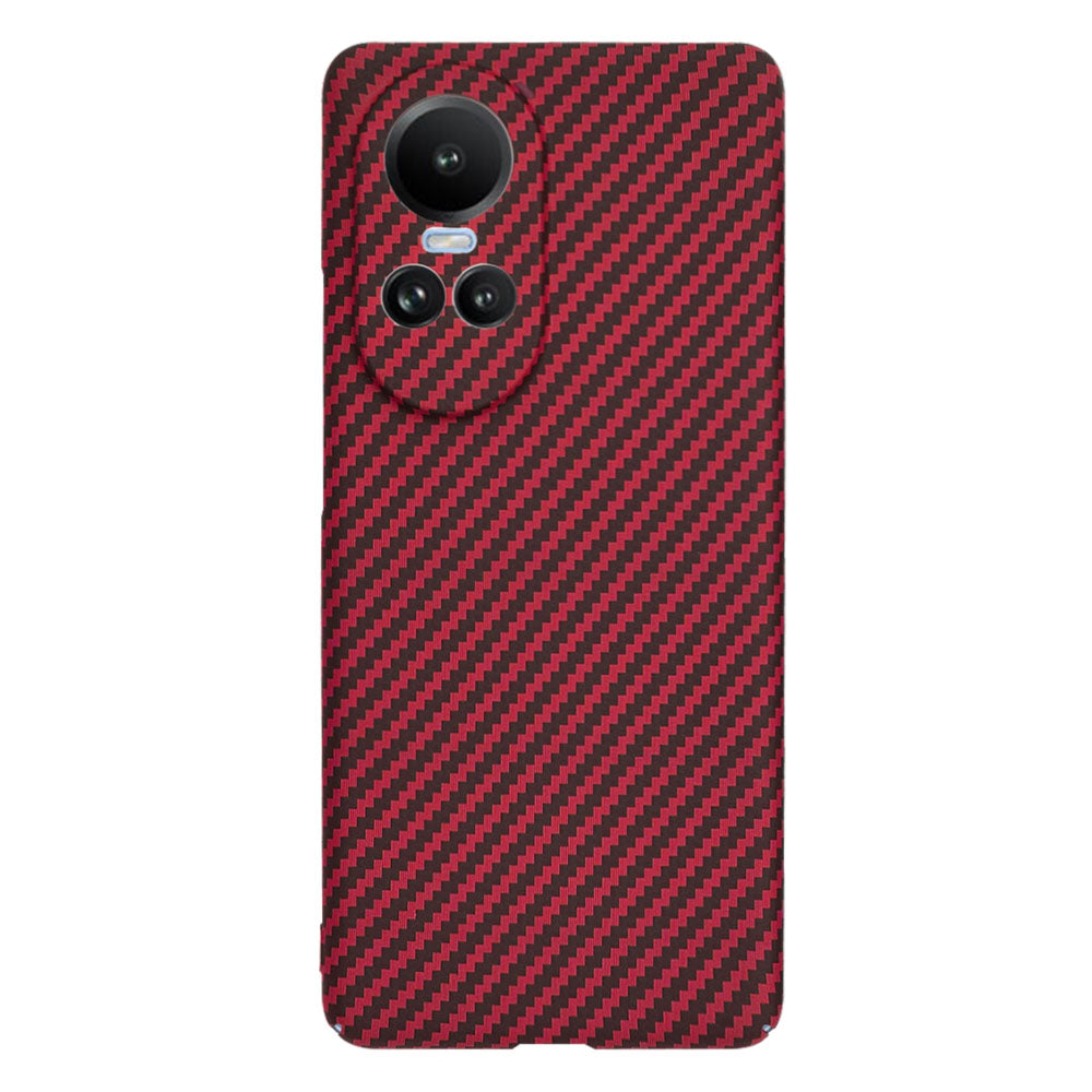 Case for Oppo Reno10 / Reno10 Pro, Techsuit, Carbonite FiberShell, Red