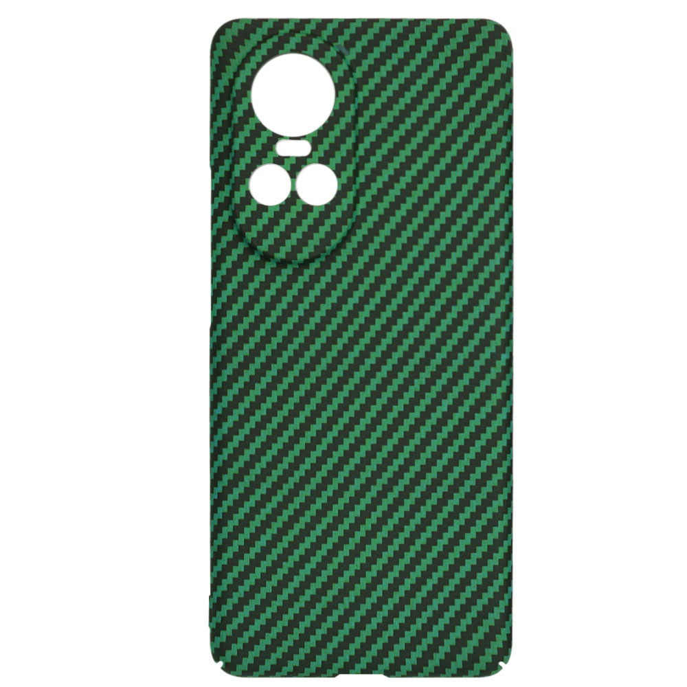 Hülle für Oppo Reno10 / Reno10 Pro, Techsuit, Carbonite FiberShell, Grün