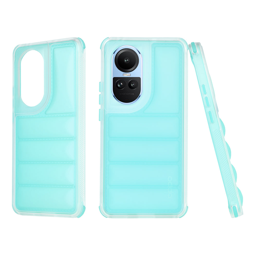 Hülle für Oppo Reno10 / Reno10 Pro, Techsuit, Wave Shield, Türkis