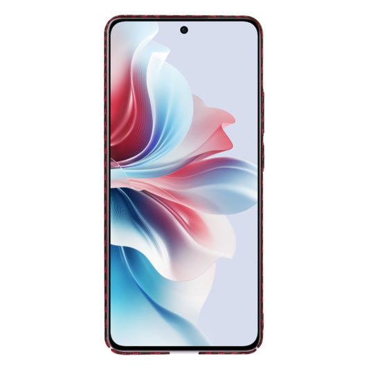 Hülle für Oppo Reno11 F, Techsuit, Carbonite FiberShell, Rot